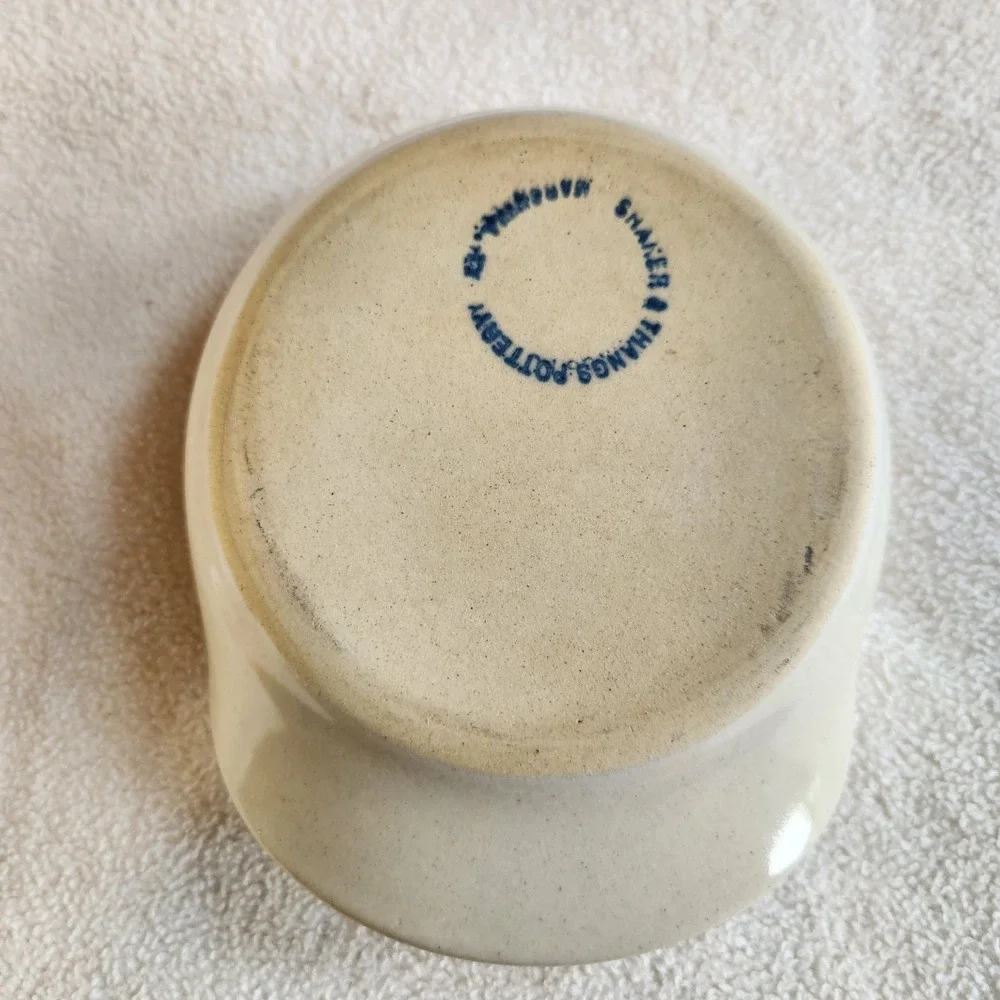 SHAKER & THANGS Stoneware‎ Pottery Spoon Rest Apples Texas Country VTG 80s